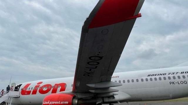 Sayap pesawat Lion Air. ( Foto: ANTARA)