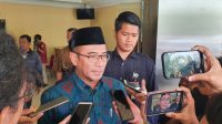 Ketua KPU RI, Hasyim Asy’ari, usai pertemuan dengan pimpinan PP Muhammadiyah di Jakarta, Selasa (3/1/2023)
