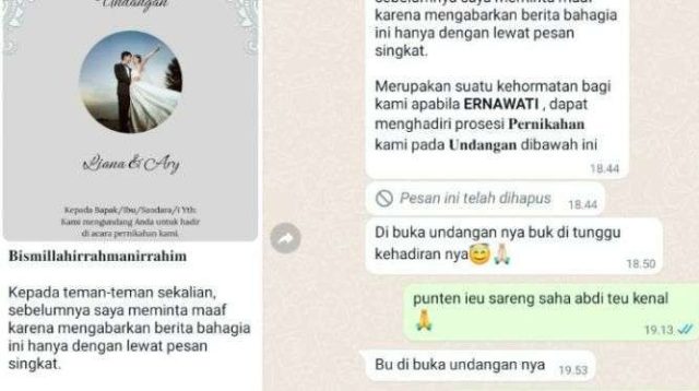 Waspada modus penipuan baru mengunakan link undangan pernikahan. (Foto: Istimewa)