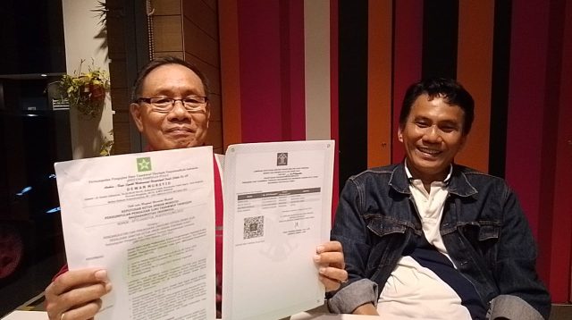 Penasihat Hukum Dewan Mursyid Rohman Hasyim SH MH dan DR Yuli Asamara Triputra SH MHum