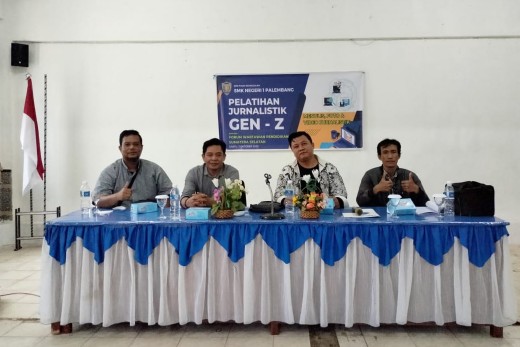 Forum Wartawan Pendidikan Sumatera Selatan [FWP Sumsel] menggelar Pelatihan Jurnalistik bagi pelajar SMKN 1 Palembang